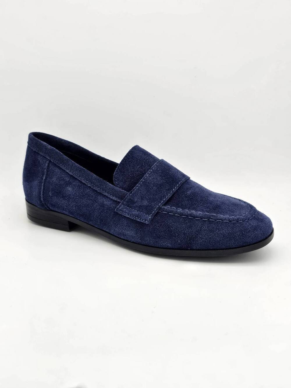 NEW CORDANI women's ardelle classic suede penny loafer in navy